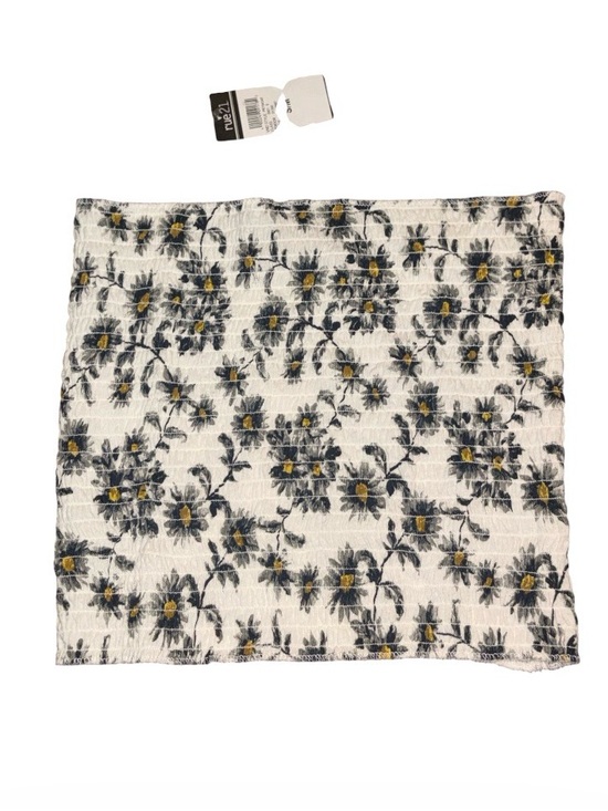 Polly & Esther Tops - Poly & Ester For Rue. 21 Smocked & Cropped Tube Top With Daisy Print NEW!